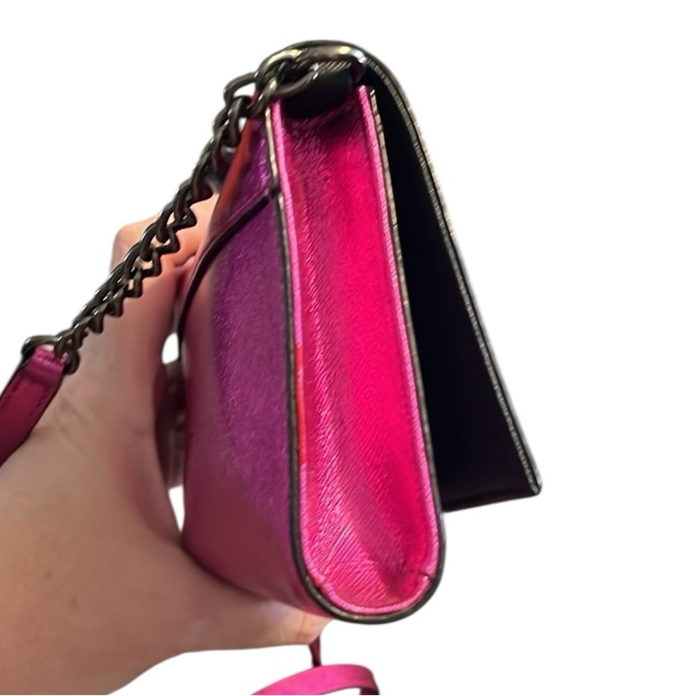 Kate Spade Cameron Street Metallic Cami Vibrant Bajarose Color Crossbody Bag - Picture 8 of 11